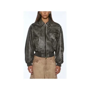 Blouson bomber « Highway » noir vintage