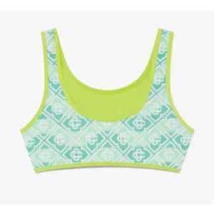ENSEMBLE DE BIKINI POUR ENFANT À MONOGRAMME ONDULÉ